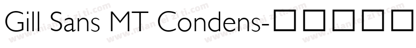 Gill Sans MT Condens字体转换